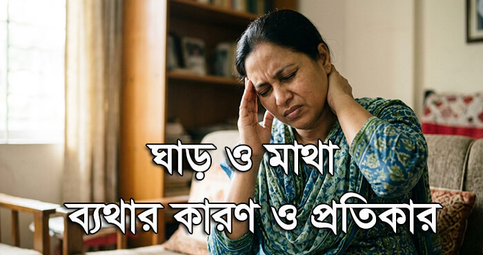 ঘাড় ও মাথা ব্যথার কারণ ও প্রতিকার