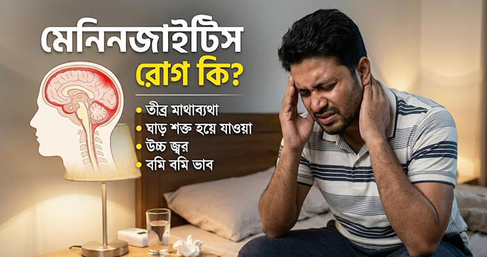 মেনিনজাইটিস রোগ কি, কেন হয় এবং এর প্রধান লক্ষণসমূহ
