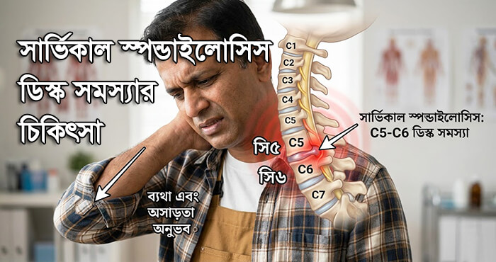 সার্ভিকাল স্পন্ডাইলোসিস C5 C6 ডিস্ক সমস্যার চিকিৎসা